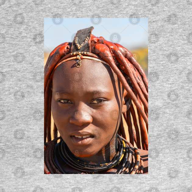 Namibia. Himba Tribe. Portrait of a Young Woman. by vadim19